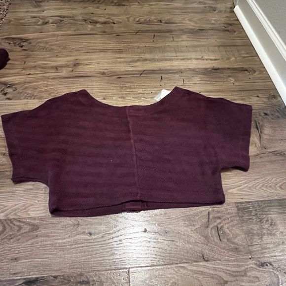 FREE PEOPLE 
Changing Tides Cotton Crop Top & Pants - purple- NWT- XS - Picture 13 of 16